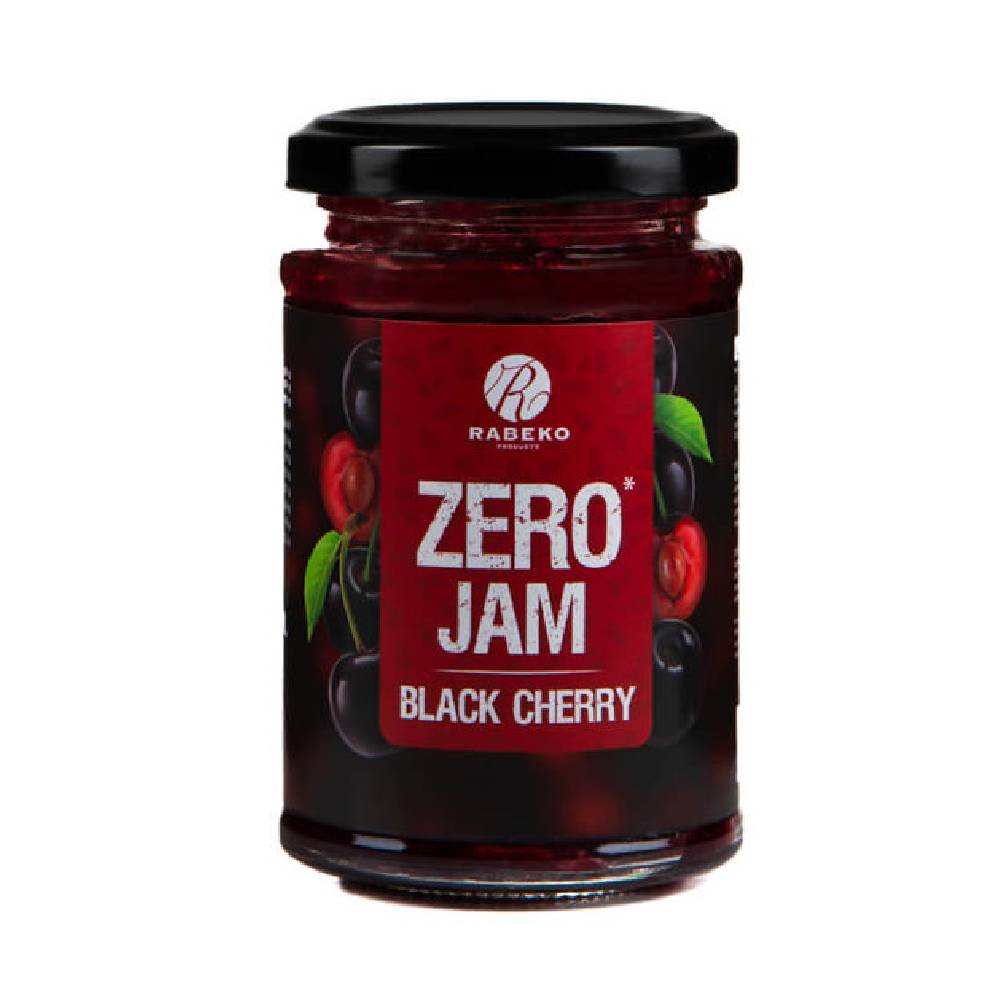 Black Friday - Reduceri Zero Jam 225ml, Rabeko, Gem de fructe fara zahar si cu putine calorii Black Cherry Promotie 2