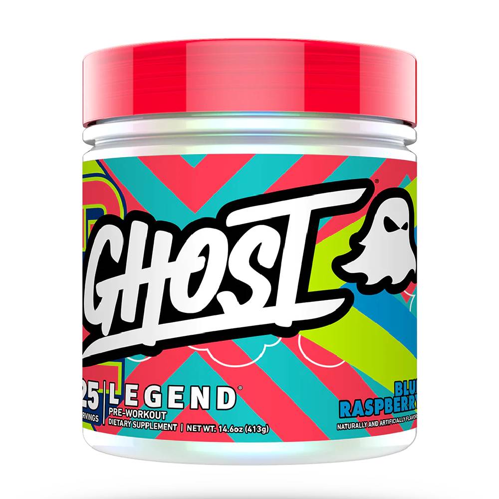 Black Friday - Reduceri Ghost Legend 400g, pudra, Ghost, Pre - workout cu cofeina, vegan Blue raspberry Promotie 1