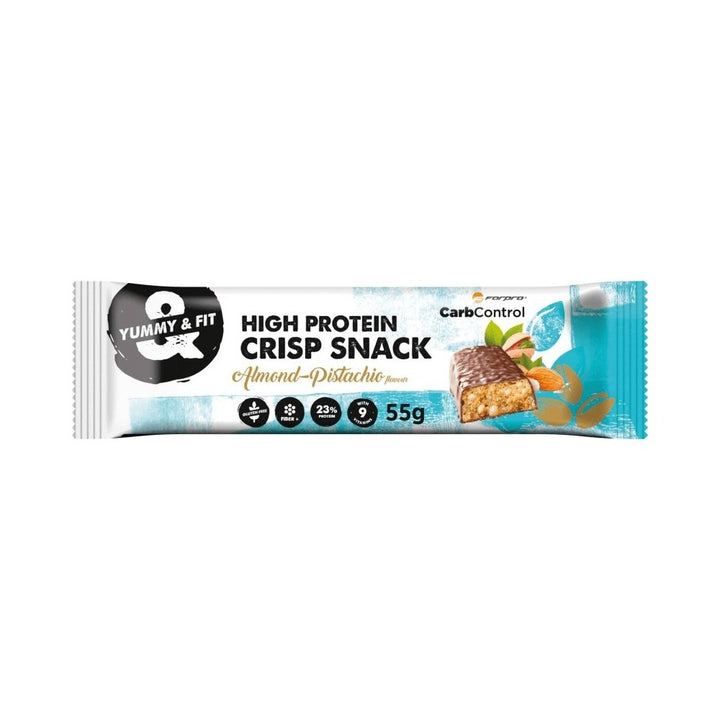 Alimente & Gustari | High Protein Crisp Snack, Baton proteic crocant, 55g, ForPro, Almond - Pistachio 0