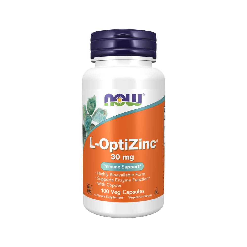 Now Foods | L-OptiZinc 30mg, 100 capsule, Now Foods, Zinc si Cupru 0