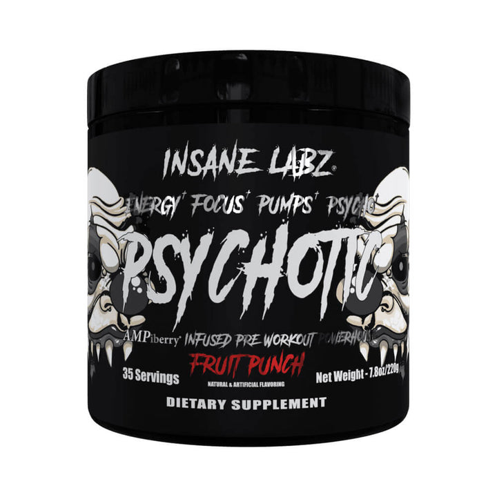 Suplimente antrenament | Psychotic Black, pudra, 221g, Insane Labz, Supliment alimentar pre-workout cu cofeina 0