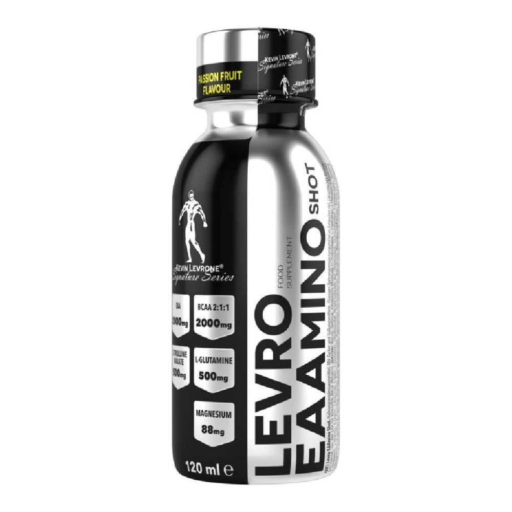 Black Friday - Reduceri Levro EAAMINO, 120ml, lichid, Kevin Levrone, Complex de aminoacizi pentru refacere Yuzu Promotie 1