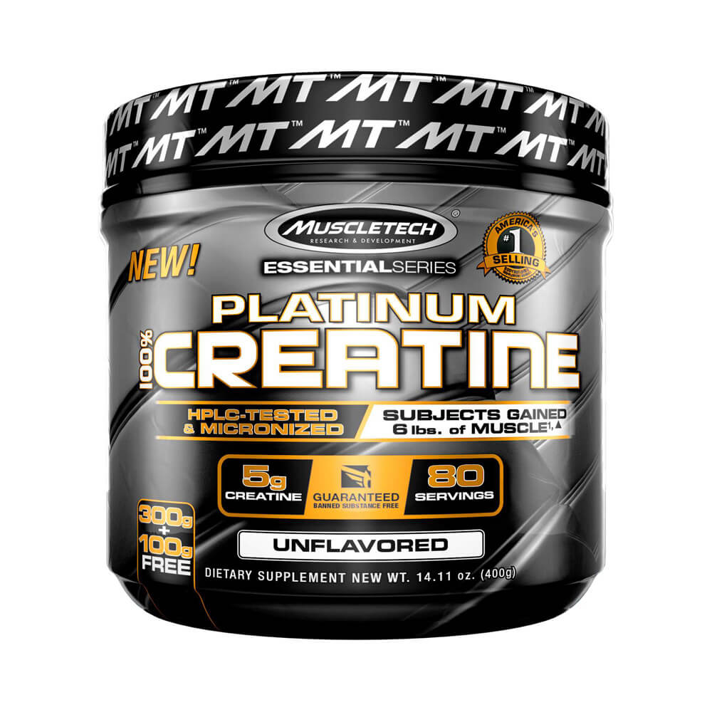 Creatina | Platinum Creatina 100%, 400g, pudra, Muscletech,  Supliment crestere masa musculara 0