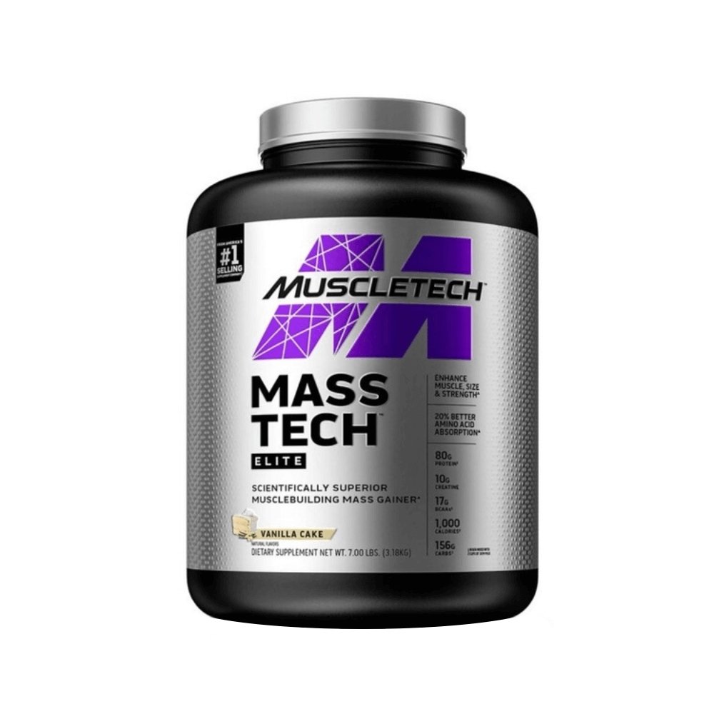 Black Friday - Reduceri Mass Tech 3,2kg, pudra, Muscletech, Mix pentru crestere masa musculara Cookies and Cream Promotie 1