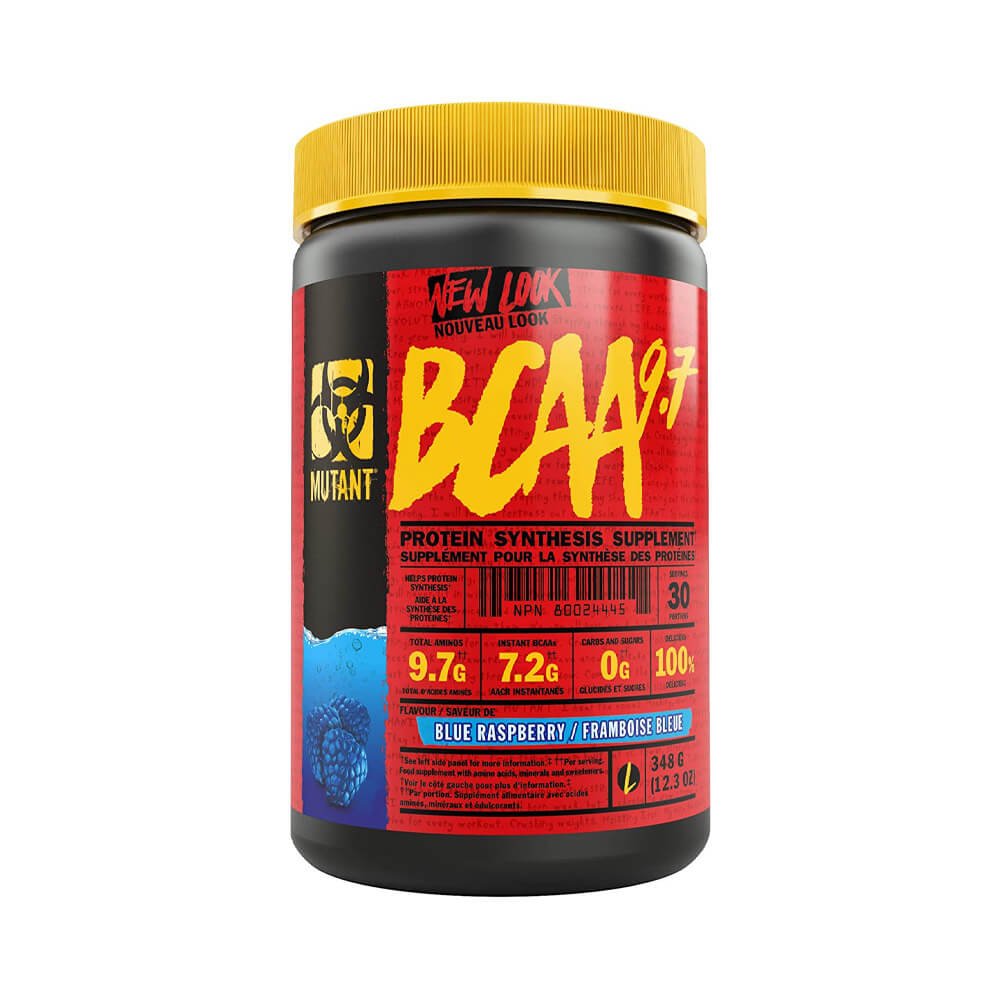 Black Friday - Reduceri BCAA 9,7 Aminoacizi cu catena ramificata 348g, pudra, Mutant Blue Raspberry Promotie 1