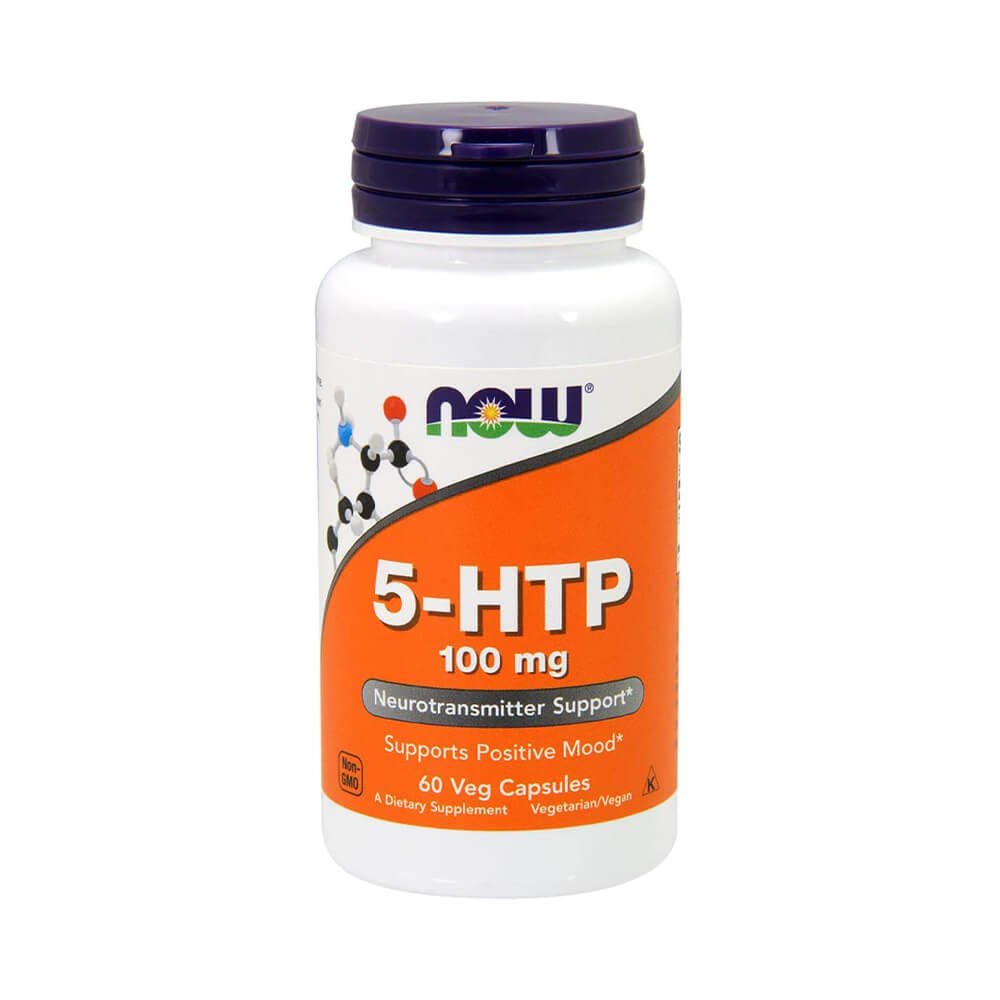 Black Friday - Reduceri 5 - HTP 100mg, 60 capsule, Now Foods, Supliment antistres vegan Promotie 1