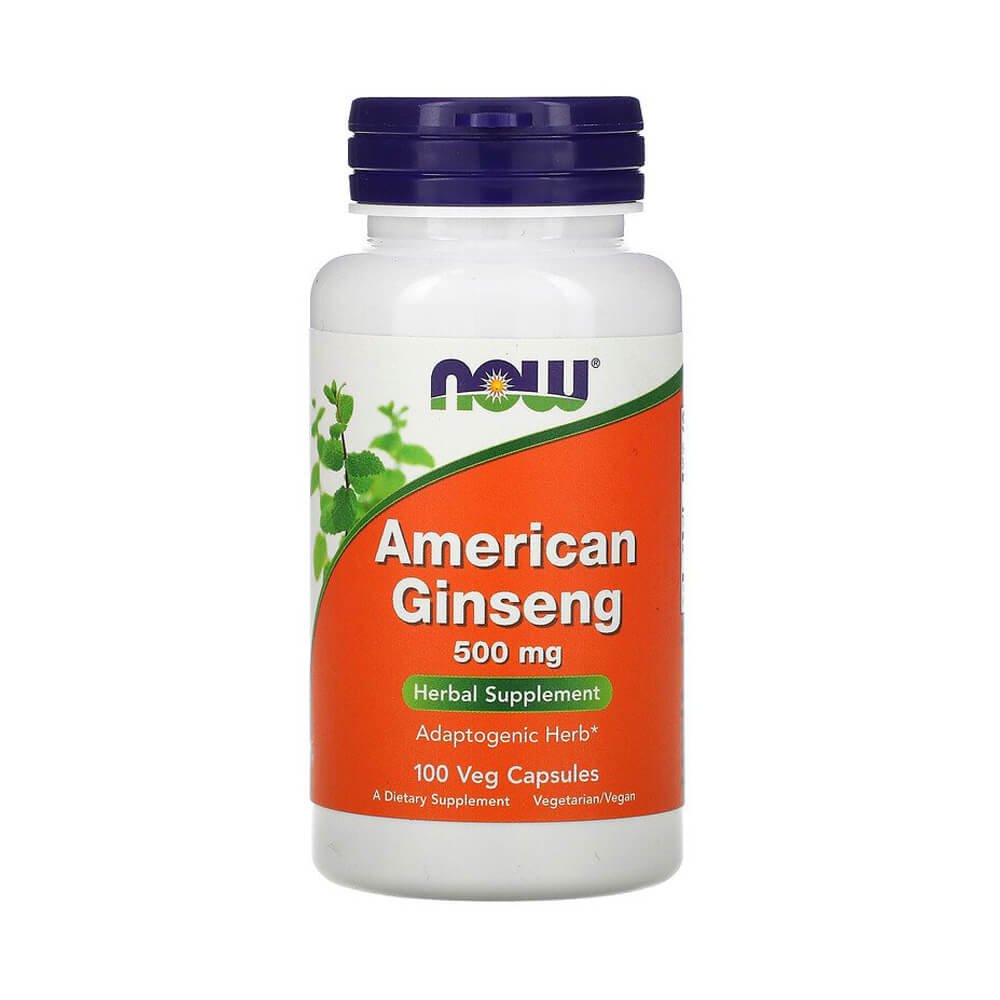 Black Friday - Reduceri Ginseng American 500mg, 100 capsule, Now Foods, Supliment alimentar pentru sanatate Promotie 1