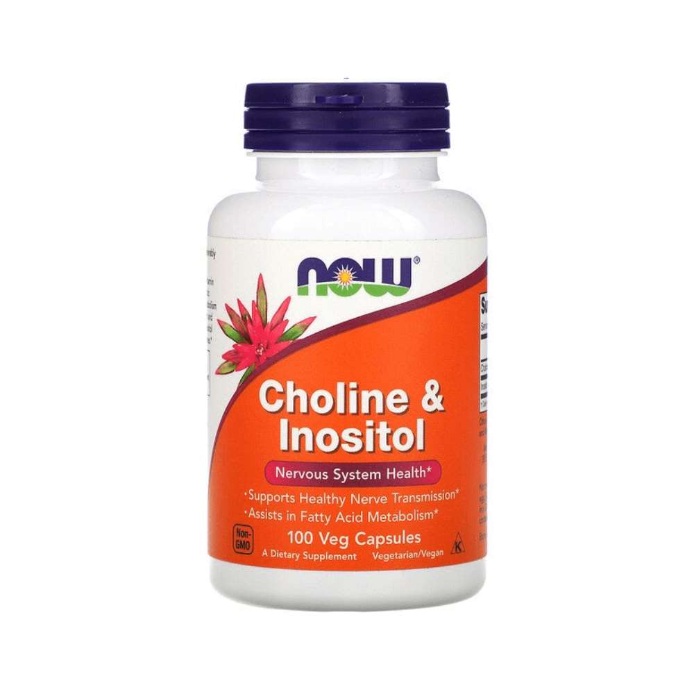 Slabire & Ardere grasimi | Colina & Inozitol 100 capsule, Now Foods, Supliment alimentar sanatate 0