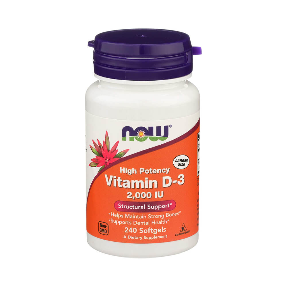 Black Friday - Reduceri Vitamina D3 2000IU 240 capsule moi, Now Foods, Supliment alimentar pentru imunitate si sanatate Promotie 1