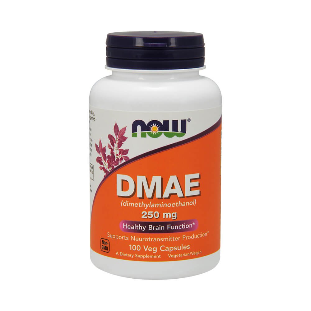 Suplimente pentru sanatate | DMAE 250mg, 100 capsule, Now Foods, Supliment alimentar vegan pentru sanatate 0