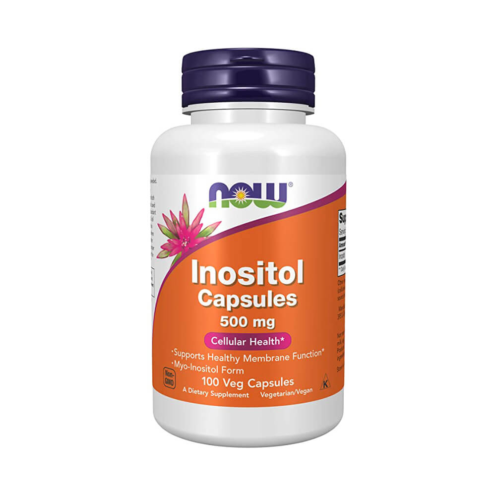 Suplimente pentru sanatate | Inozitol 500mg, 100 capsule, Now Foods, Supliment alimentar, potrivit pentru vegani 0