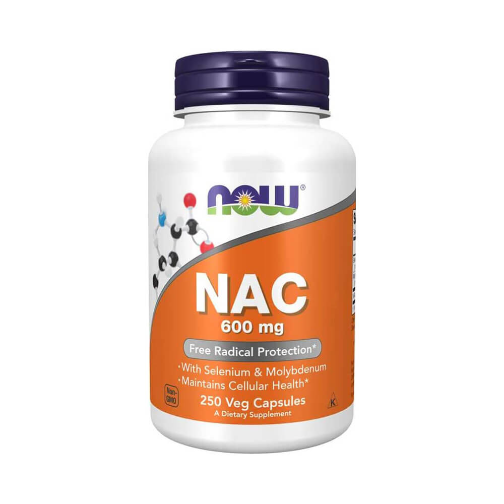 Black Friday - Reduceri N - Acetil Cisteina (NAC) 600mg, 250 capsule vegane, Now Foods, Supliment antioxidanti sportivi Promotie 1