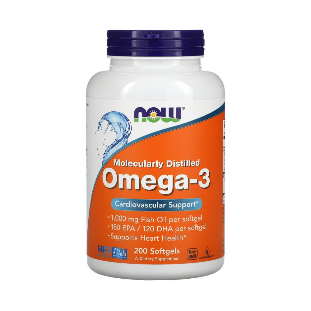 Black Friday - Reduceri Omega 3 1000mg, 200 capsule moi, Now Foods, Acizi grasi din ulei de peste Promotie 1