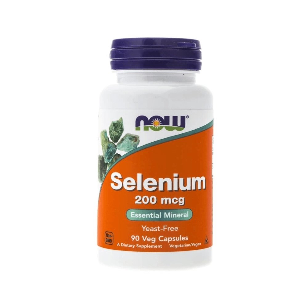 Stimulente hormonale | Seleniu 200mcg, 90 capsule, Now Foods, Supliment alimentar pentru glanda tiroida, vegan 0