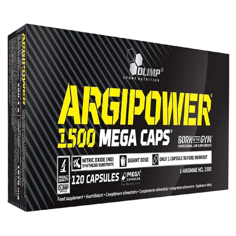 Black Friday - Reduceri Argipower Arginina 1500 mega caps, 120 capsule, Olimp Sport Nutrition, Supliment pentru pompare Promotie 1