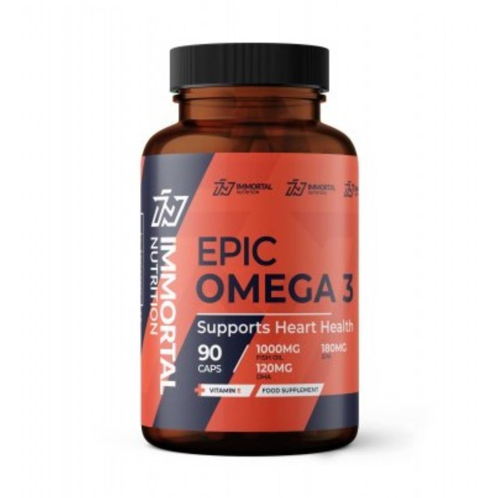 Black Friday - Reduceri Epic Omega 3 1000mg, 90 capsule, Immortal Nutrition, Acizi grasi din ulei de peste Promotie 1