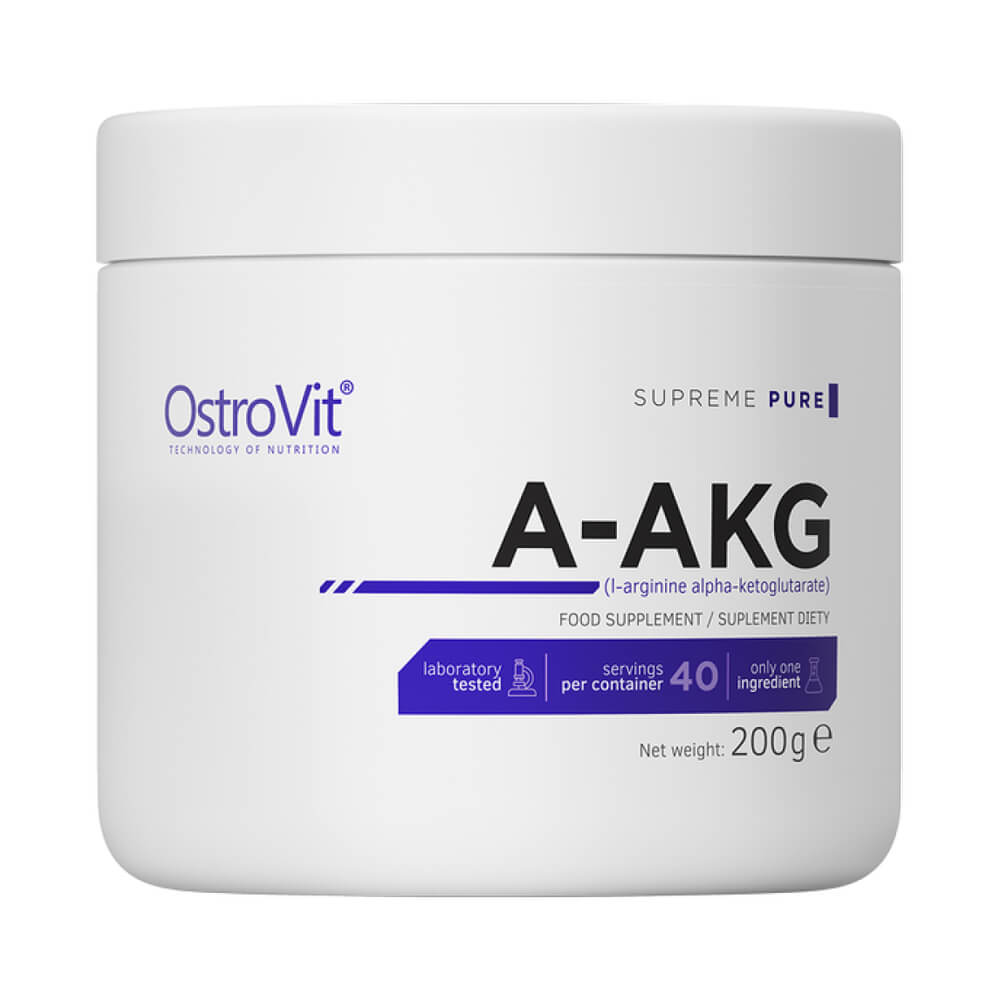 Black Friday - Reduceri A - AKG Arginina, 200g, pudra, Ostrovit, Oxid nitric Supreme Pure Promotie 1