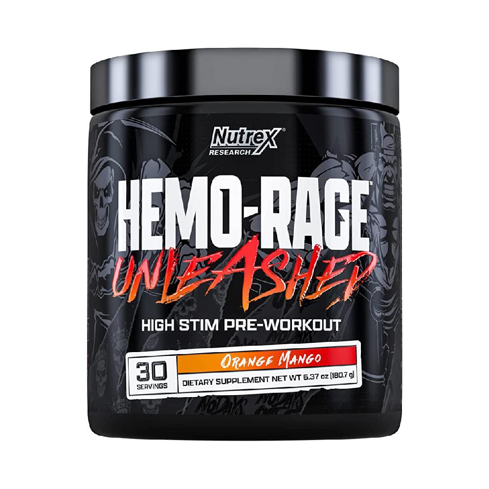 Black Friday - Reduceri Hemo - Rage Unleashed, pudra, 180g, Nutrex, Pre - workout cu cofeina Fruit Punch Promotie 1