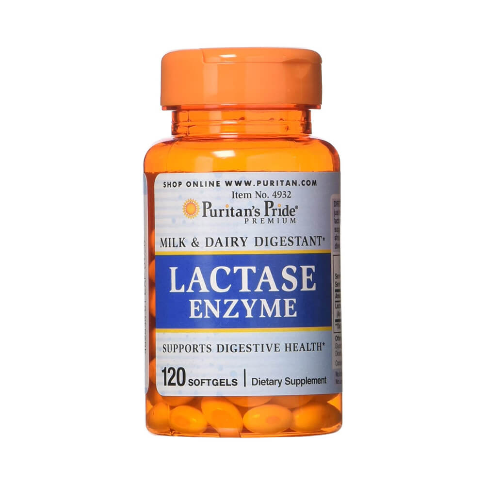 Digestie | Enzima lactaza 125mg, 120 capsule, Puritan's Pride, Supliment alimentar 0