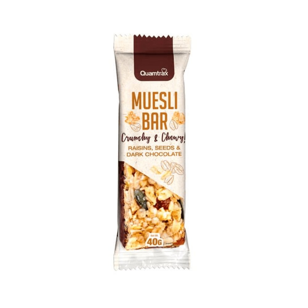 Black Friday - Reduceri Baton Musli Bar 40g, Quamtrax, Fara zahar adaugat White Chocolate Promotie 1