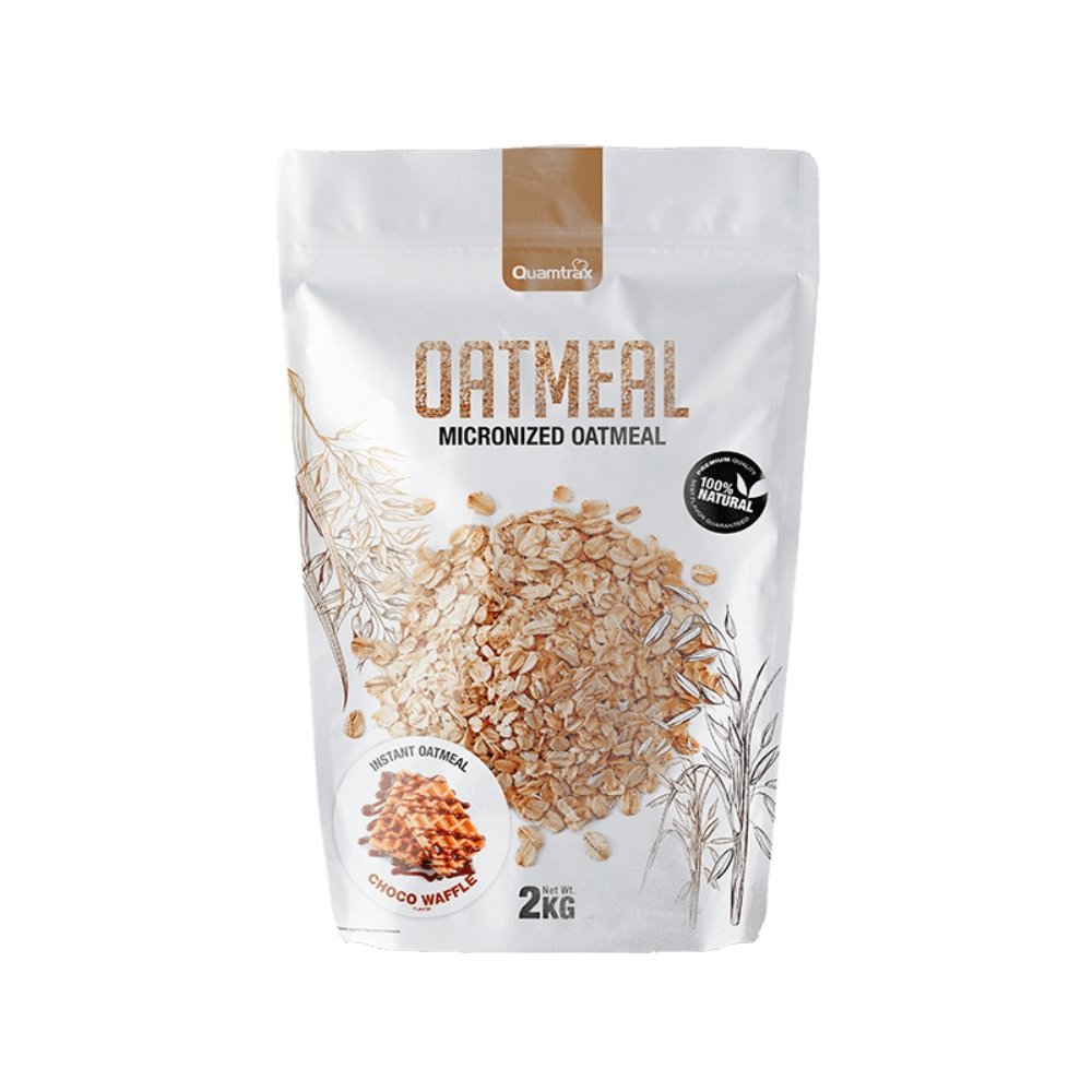 Black Friday - Reduceri Oatmeal, 2kg, pudra, Quamtrax, Ovaz instant fara zahar adaugat Vanilla Promotie 2