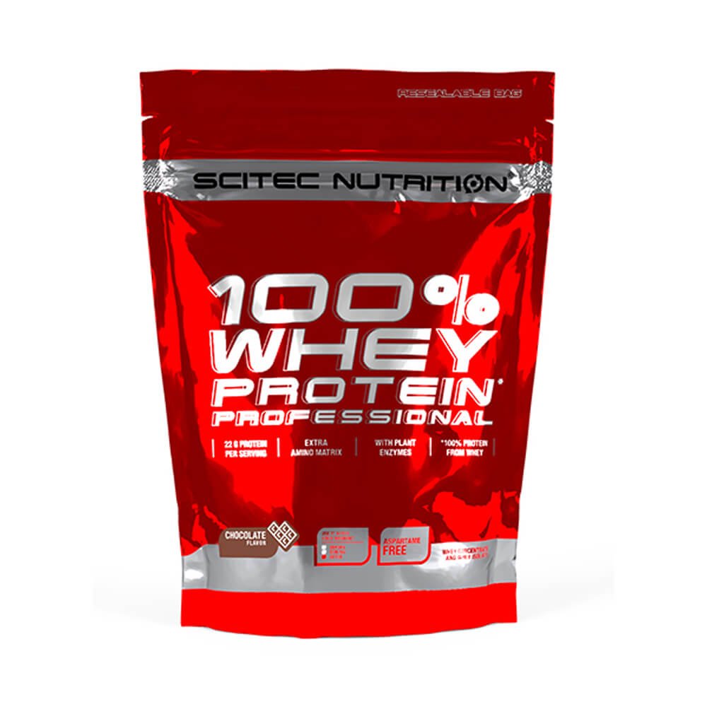 Black Friday - Reduceri 100% Whey Protein Professional 500g, pudra, Scitec Nutrition, Concentrat proteic din zer Banana Promotie 1