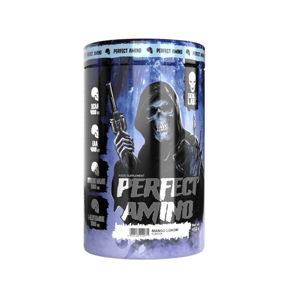 Aminoacizi | Perfect Amino, 450g, pudra, Skull Labs, Complex de aminoacizi pentru recuperare 0