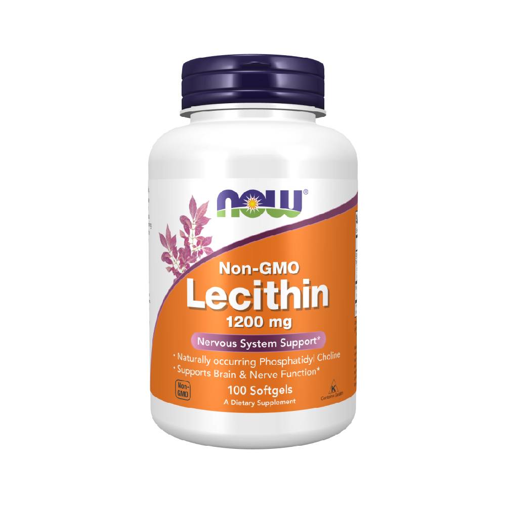 Now Foods | Lecitina 1200mg, capsule, Now Foods, Supliment alimentar pentru sanatate 0