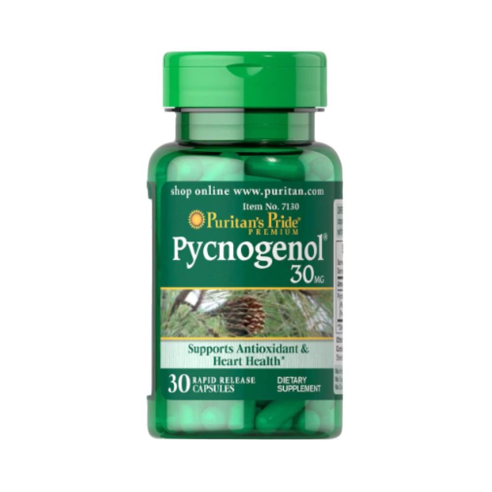 Black Friday - Reduceri Pycnogenol, 30 mg, 30 capsule moi, Puritan's Pride, Supliment antioxidant Promotie 1