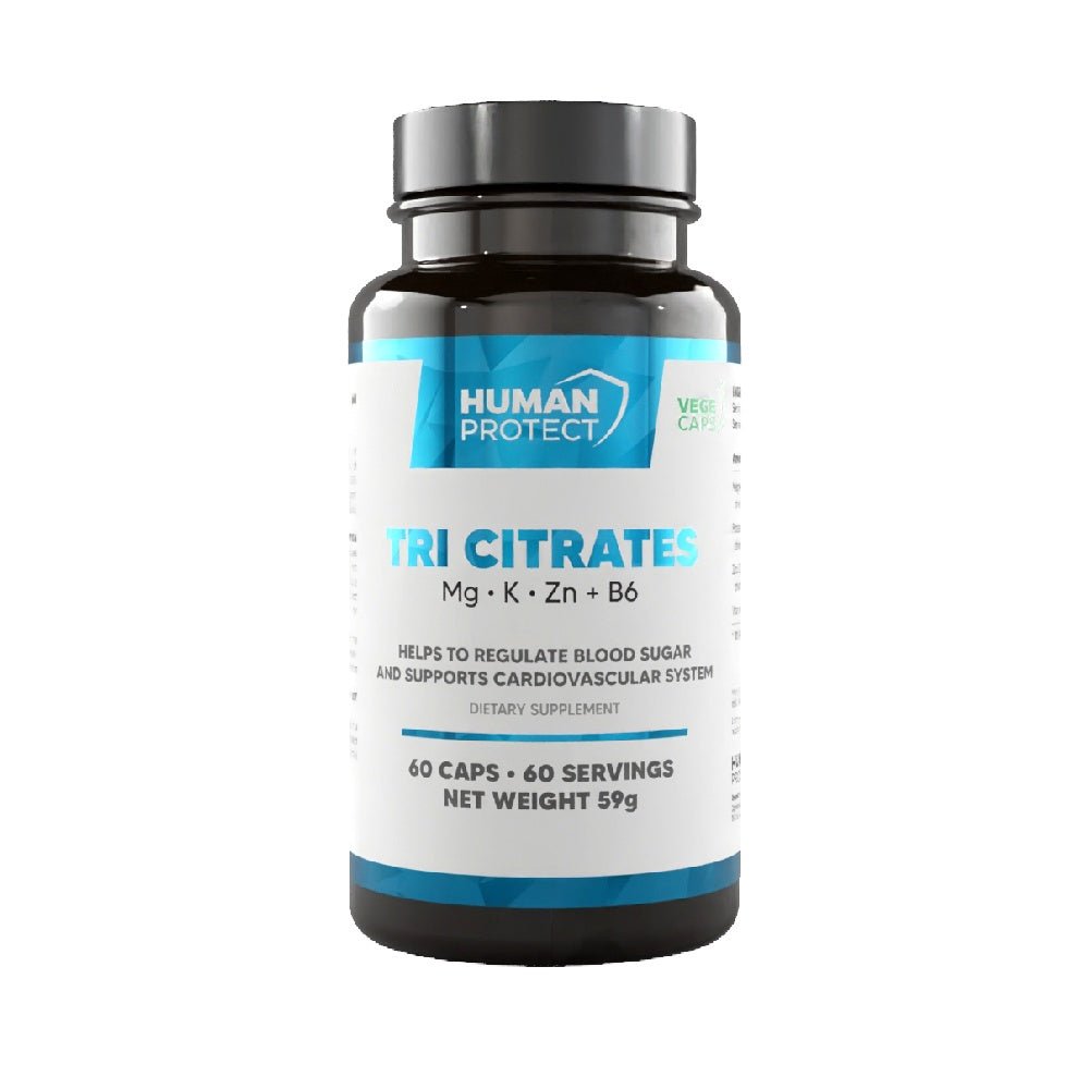 Suplimente antistres | Tri Citrates, 60 capsule, Human Protect, Supliment alimentar pentru sanatate 0