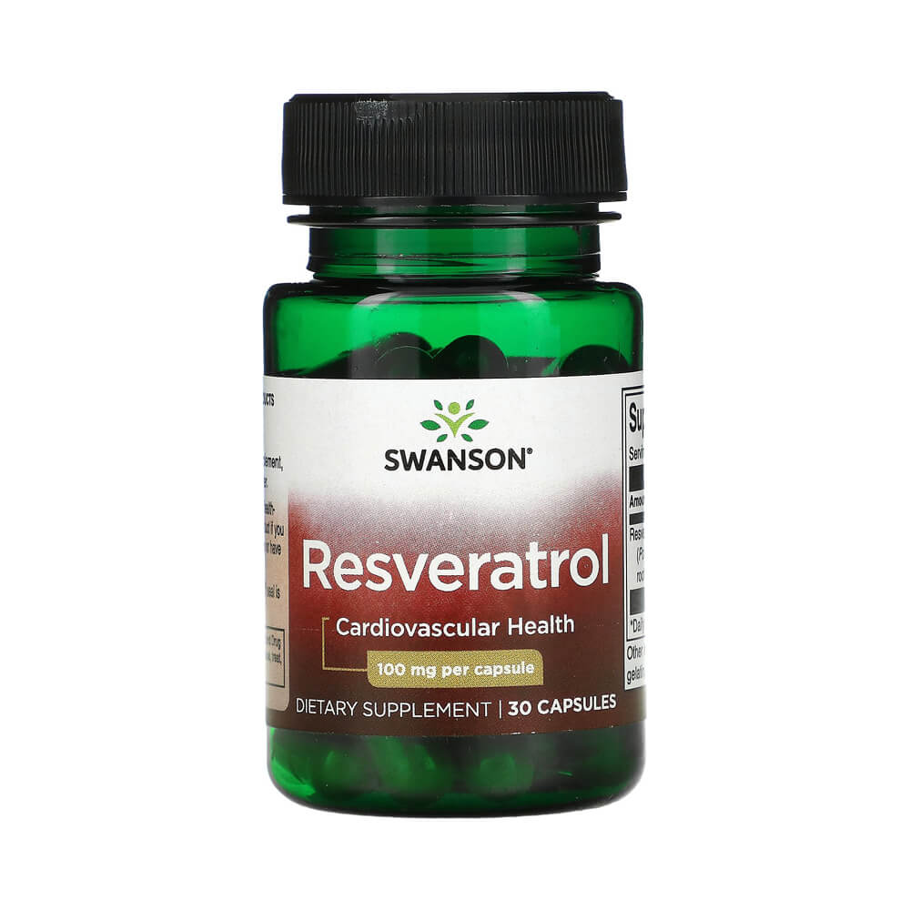 Black Friday - Reduceri Resveratrol 100mg, 30 capsule, Swanson, Supliment antioxidanti sportivi Promotie 1