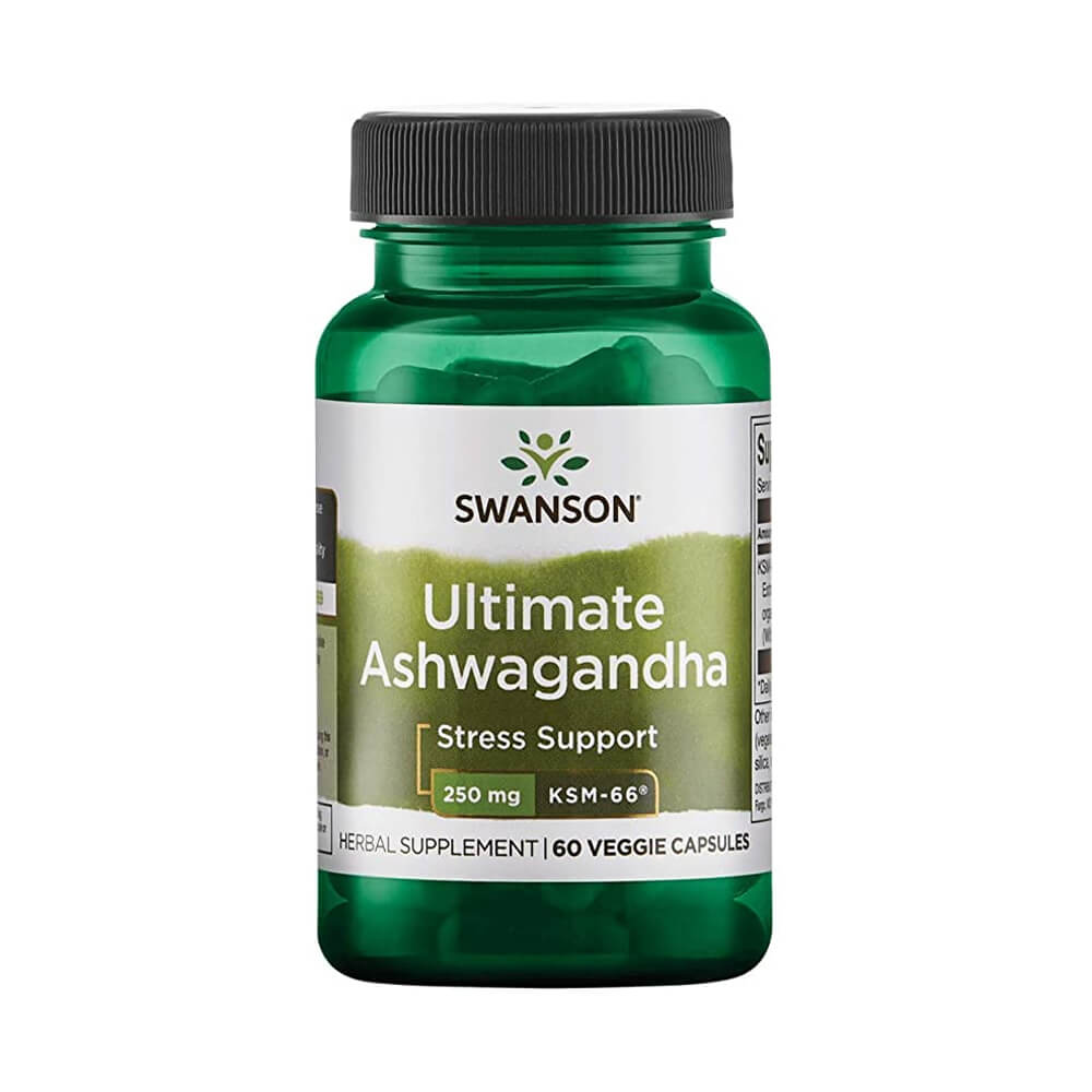 Black Friday - Reduceri Ultimate Ashwagandha KSM - 66 250mg, 60 capsule, Swanson, Supliment alimentar pentru sanatate Promotie 1