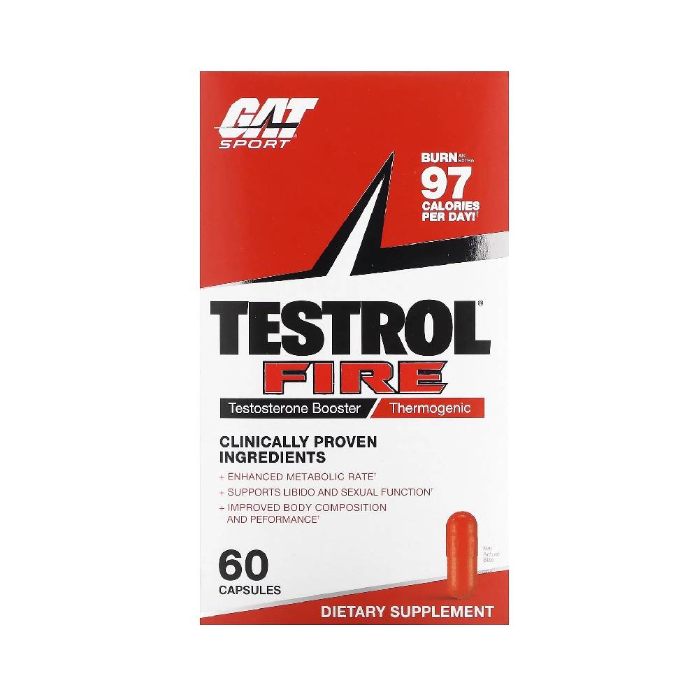 Suplimente sanatate sexuala | Testrol Fire, 60 capsule, GAT Sport, Testo booster 0