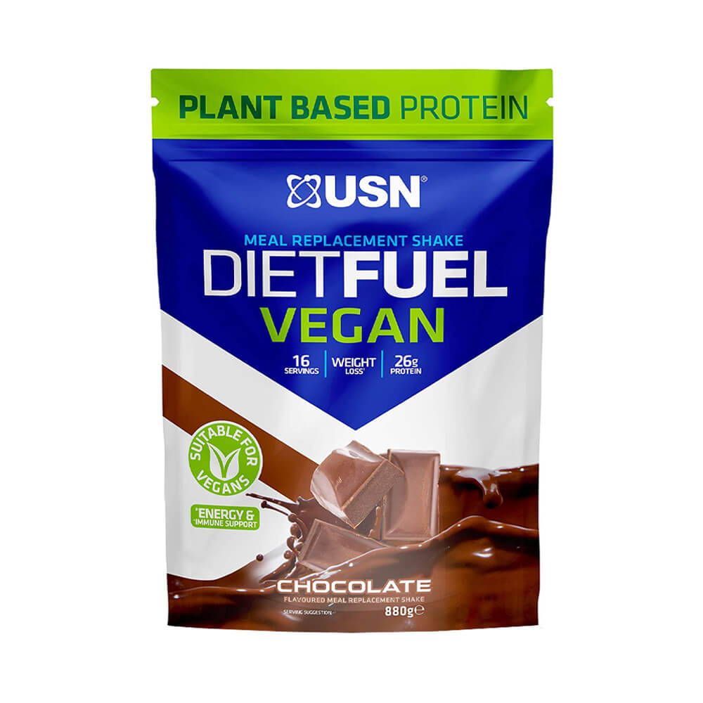 Black Friday - Reduceri Diet Fuel Vegan pudra, 880g, USN, Proteina vegetala Chocolate Promotie 1