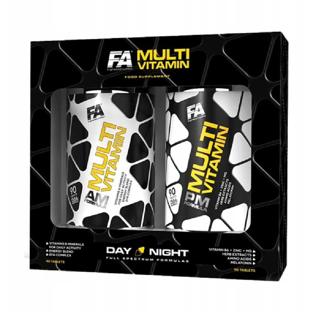 Black Friday - Reduceri Multivitamine AM PM, 2x90 tablete, Fitness Authority, Complex de vitamine si minerale pentru sanatate Promotie 1