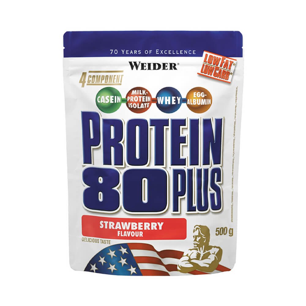 Suplimente antrenament | Proteina 80 Plus 500g, pudra, Weider, Crestere masa musculara 0