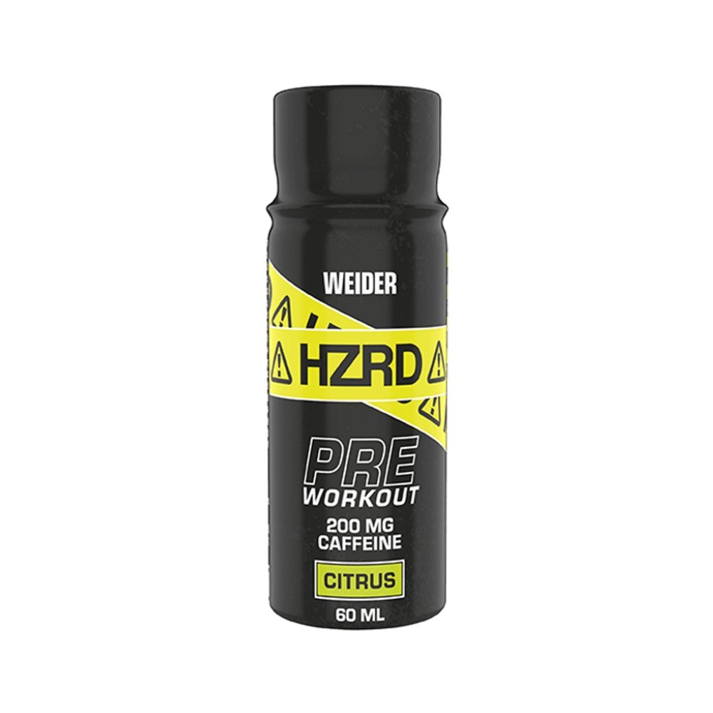 Black Friday - Reduceri Pre - workout HZRD Shot 60ml, Weider, Supliment alimentar cu cofeina Citrus Promotie 1