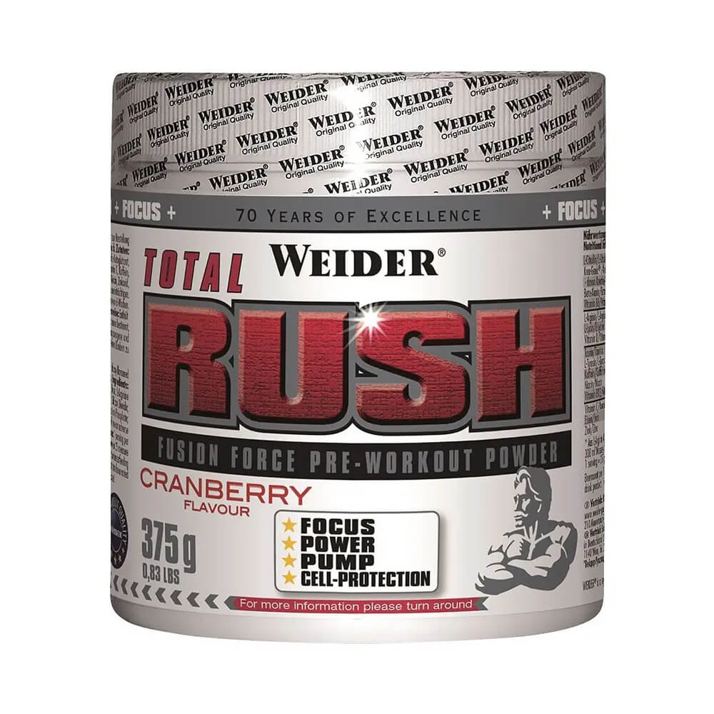 Black Friday - Reduceri Total Rush, pudra, 375g, Weider, Supliment alimentar pre - workout cu cofeina Cola Promotie 1